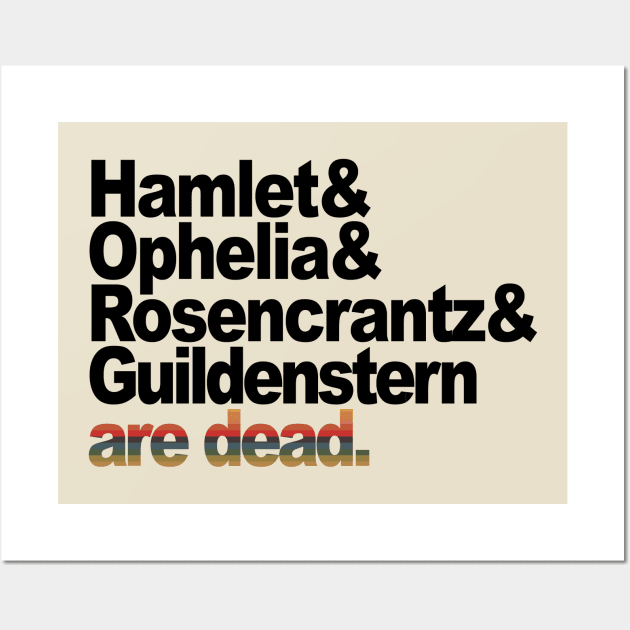 Rosencrantz and Guildenstern - Shakespeare / Stoppard Wall Art by The Blue Box